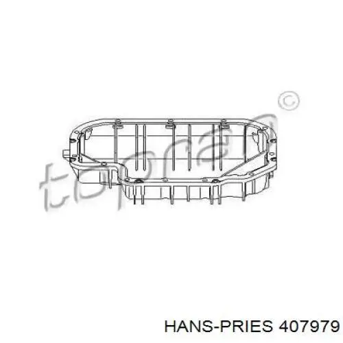 407 979 Hans Pries (Topran) cárter de aceite, parte inferior