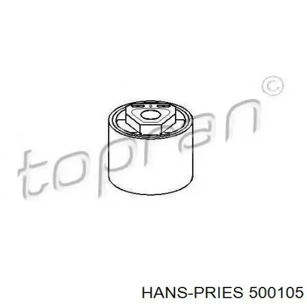 500105 Hans Pries (Topran) silentblock de suspensión delantero inferior