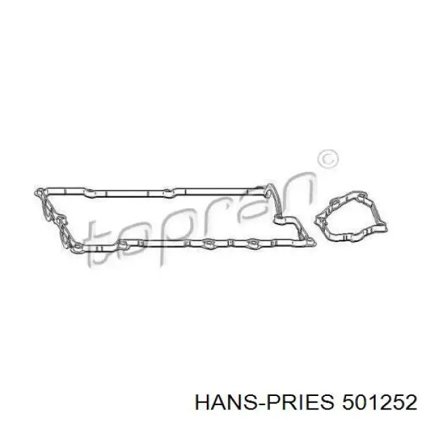 501252 Hans Pries (Topran) juego de juntas, tapa de culata de cilindro, anillo de junta