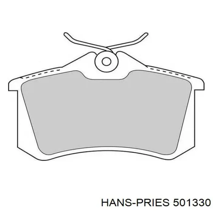 501 330 Hans Pries (Topran) suspensión, cuerpo del eje trasero