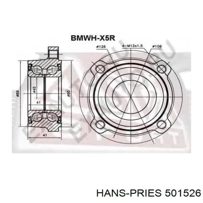 Cojinete de rueda trasero BMW 5 E61