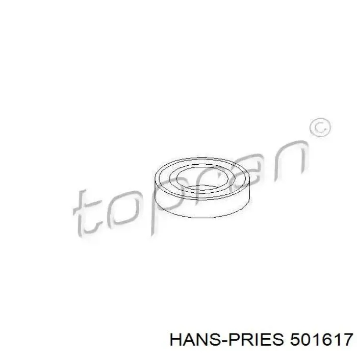 Rodamiento central del eje de transmisión Hans Pries (Topran) 501617 precio, desde 8,26 EUR