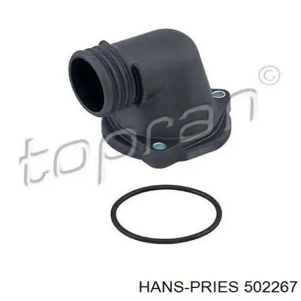 502267 Hans Pries (Topran) Brida del sistema de refrigeración (triple unión)