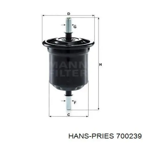 Filtro combustible Renault Scenic 2 JM0, JM1