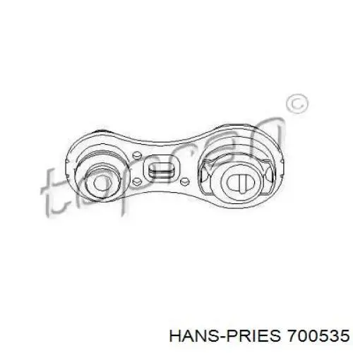 700535 Hans Pries (Topran) soporte, motor, derecho superior