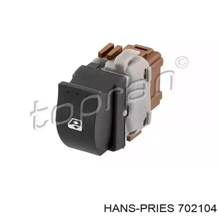 702104 Hans Pries (Topran) botón de elevalunas delantero derecho