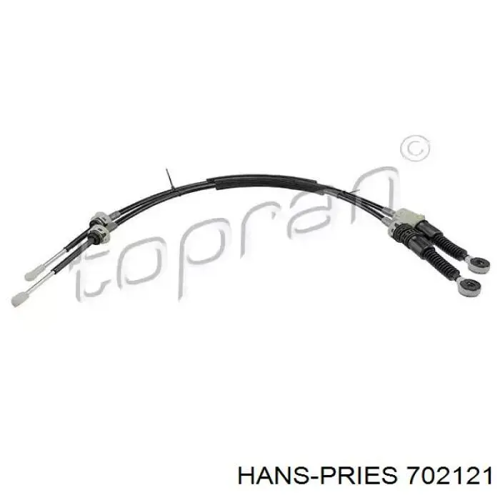 702121 Hans Pries (Topran) cables de accionamiento, caja de cambios