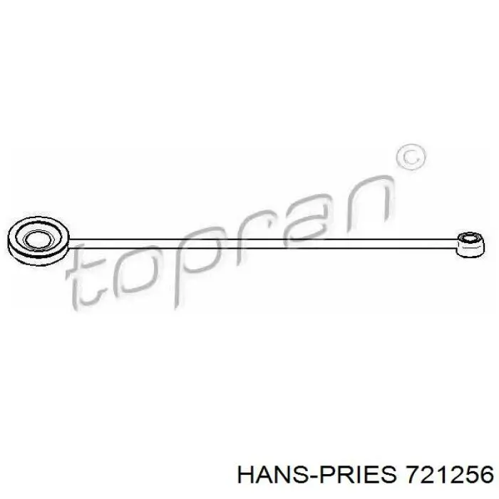 721256 Hans Pries (Topran) varillaje palanca selectora, cambio manual / automático