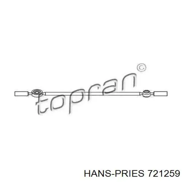 721259 Hans Pries (Topran) varillaje palanca selectora, cambio manual / automático