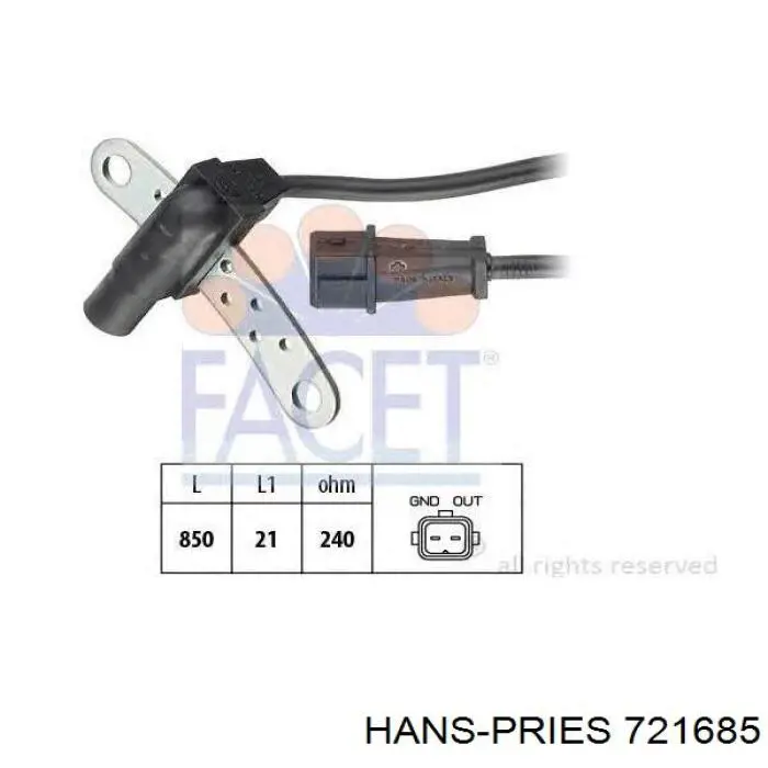 Sensor de posición del cigüeñal Citroen Berlingo B9