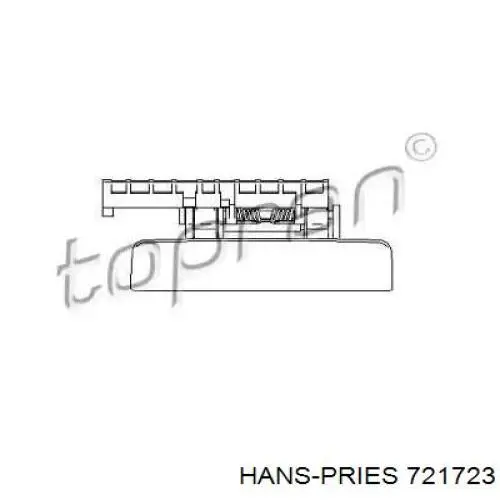 721 723 Hans Pries (Topran) tirador de puerta exterior delantero derecha