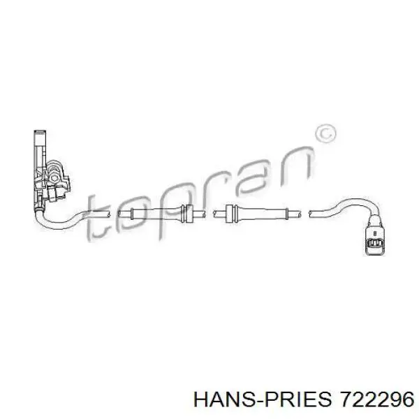 722296 Hans Pries (Topran) sensor abs trasero