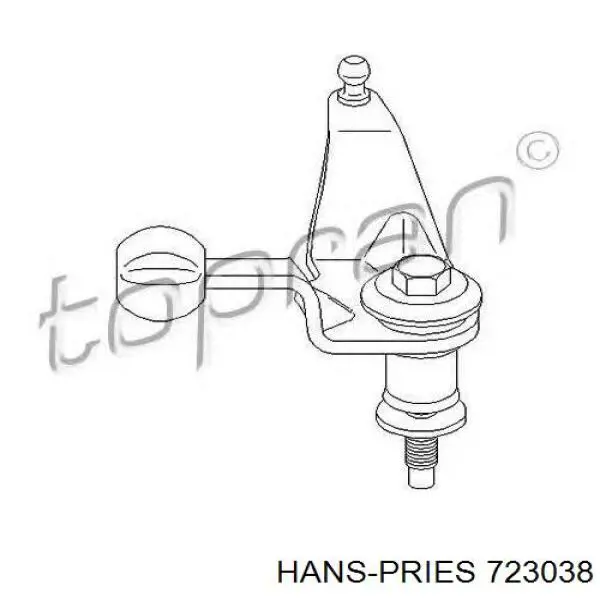 Soporte de la palanca selectora de la caja de cambios Hans Pries (Topran) 723038 precio, desde 24,02 EUR