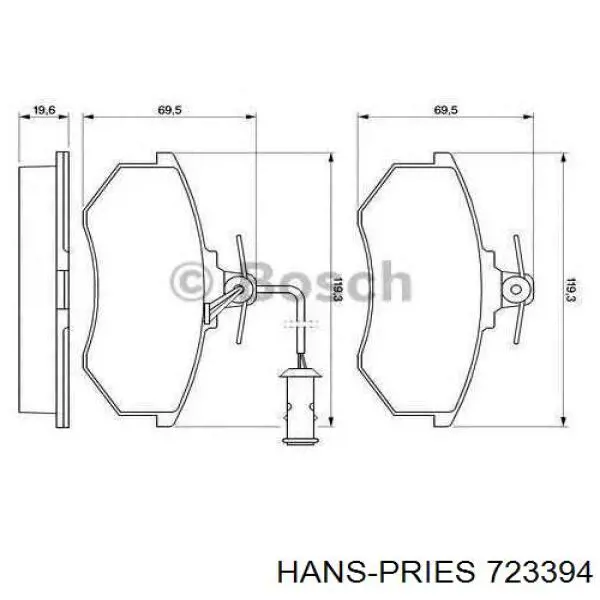 723394 Hans Pries (Topran) pedal embrague