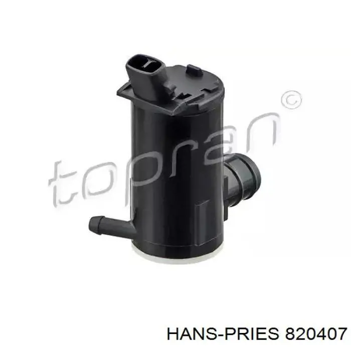 Bomba de agua limpiaparabrisas, delantera Hans Pries (Topran) 820407 precio, desde 15,62 EUR