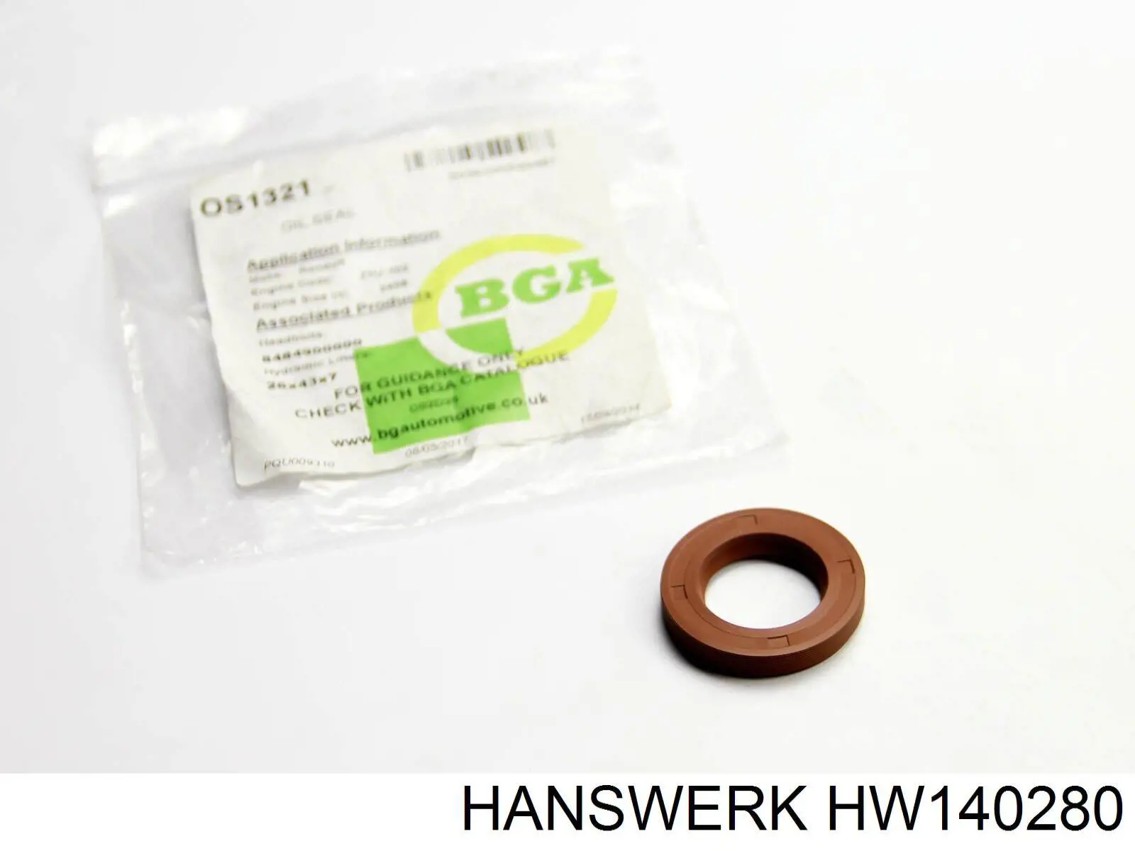HW140280 Hanswerk anillo retén, cigüeñal frontal