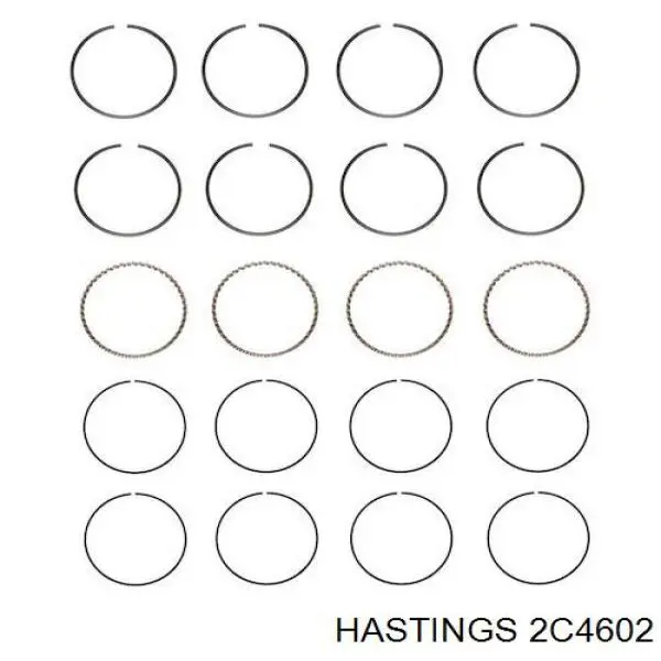 Comprar 2C4602 Hastings Aros de pistón para 1 cilindro, STD