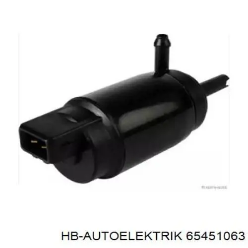 Bomba de agua limpiaparabrisas, delantera HB Autoelektrik 65451063 precio, desde 7,72 EUR
