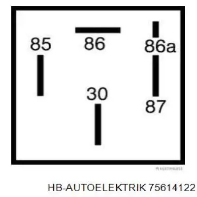 Relé de bomba eléctrica de combustible HB Autoelektrik 75614122 precio, desde 11,71 EUR