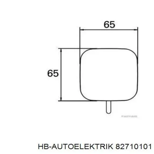 82710101 HB Autoelektrik luz de gálibo lateral (furgoneta)