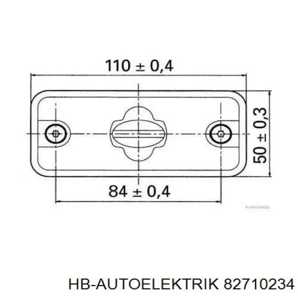 82710234 HB Autoelektrik luz de gálibo lateral (furgoneta)