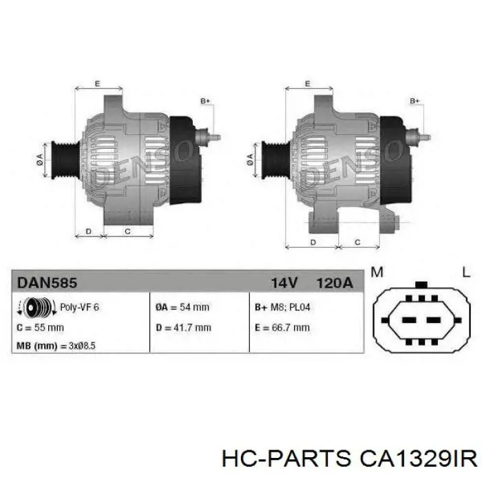 Alternador 90543228 Opel