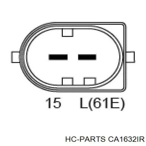 CA1632IR HC Parts alternador