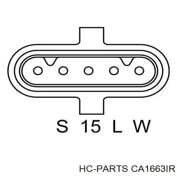 CA1663IR HC Parts alternador