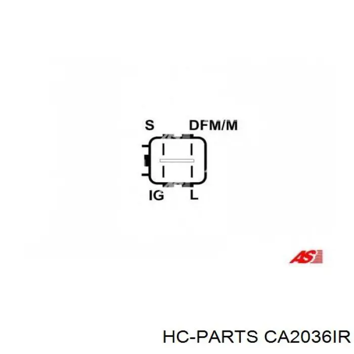 CA2036IR HC Parts alternador