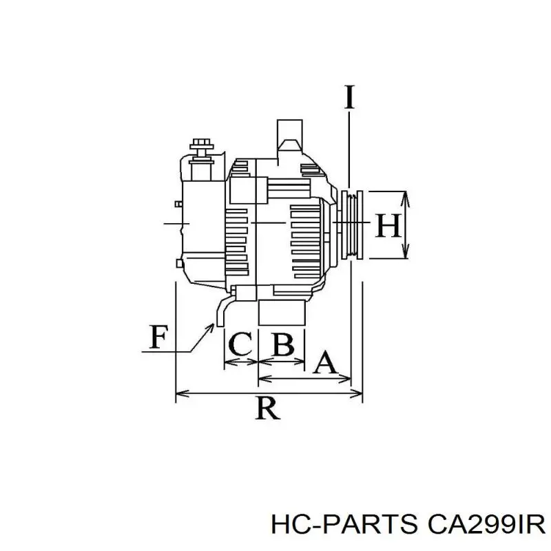 CA299IR HC Parts alternador