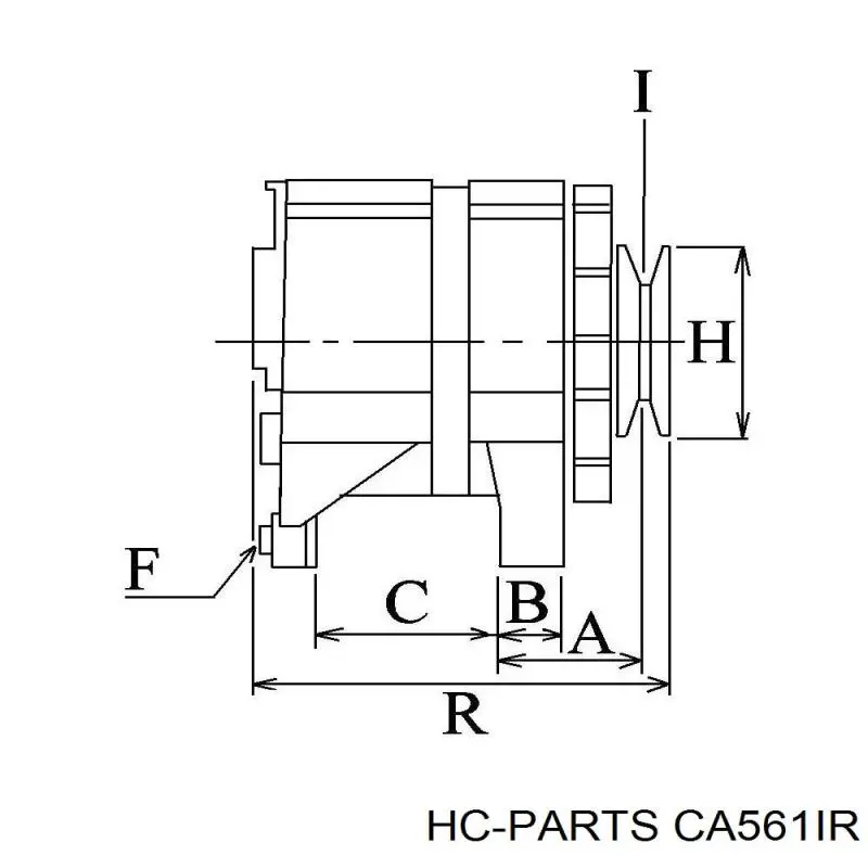 CA561IR HC Parts alternador