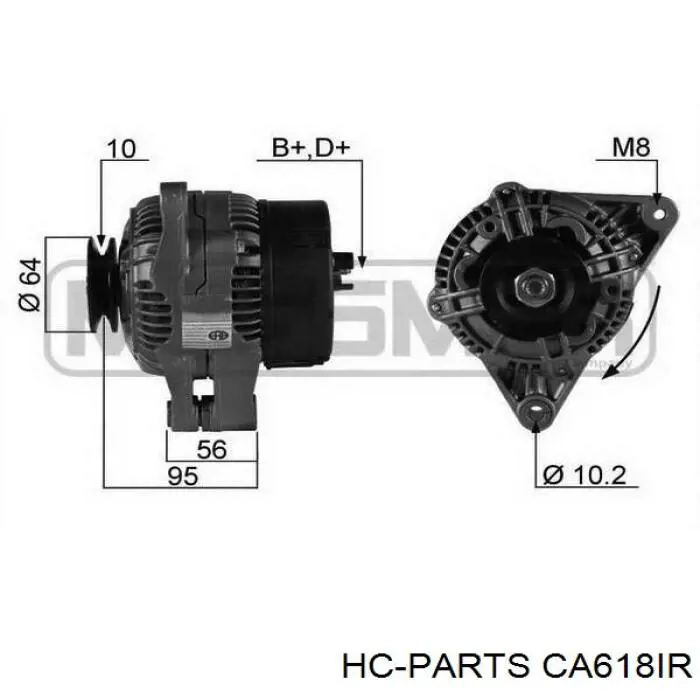 CA618IR HC Parts alternador