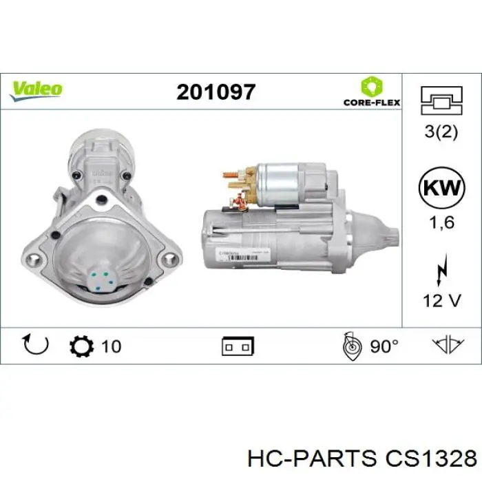 CS1328 HC Parts motor de arranque