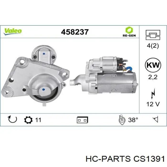 CS1391 HC Parts motor de arranque