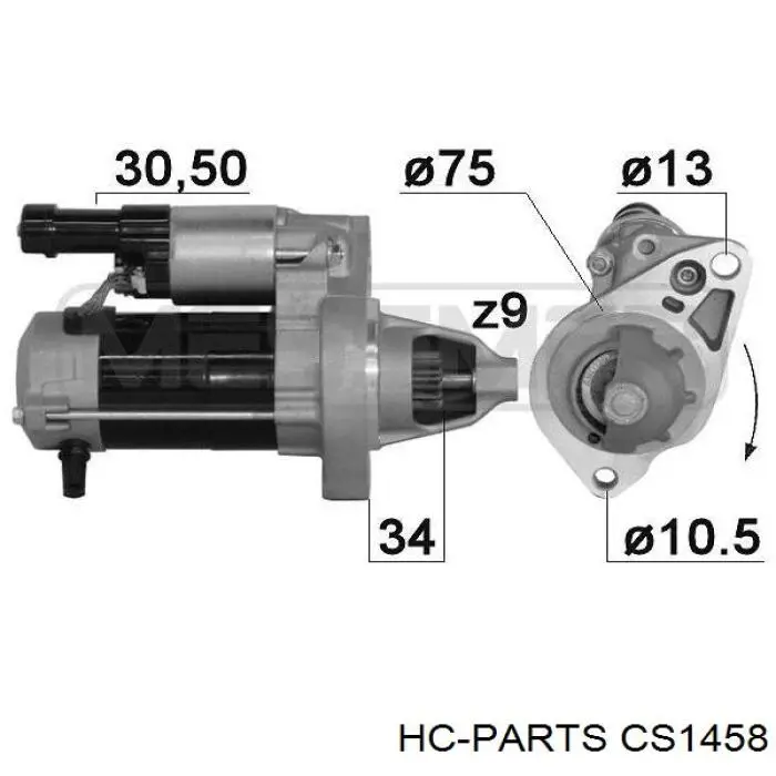 CS1458 HC Parts motor de arranque