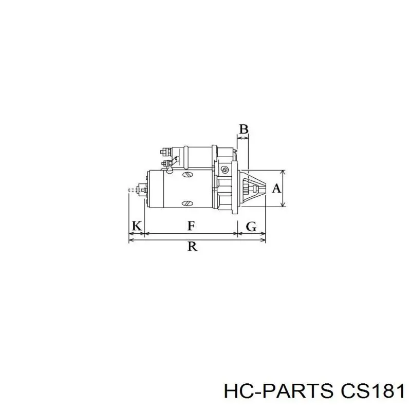 CS181 HC Parts motor de arranque