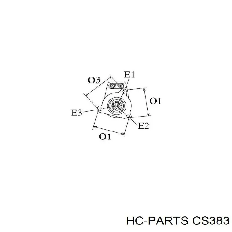 CS383 HC Parts motor de arranque