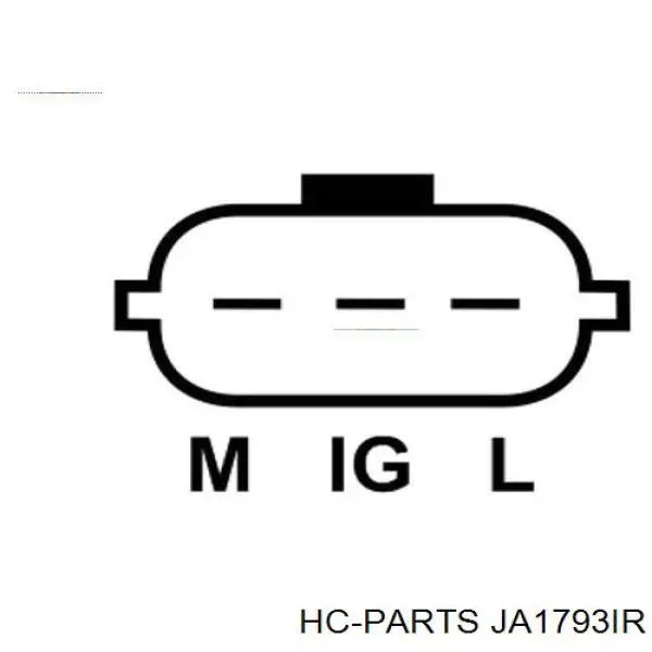 JA1793IR HC Parts alternador