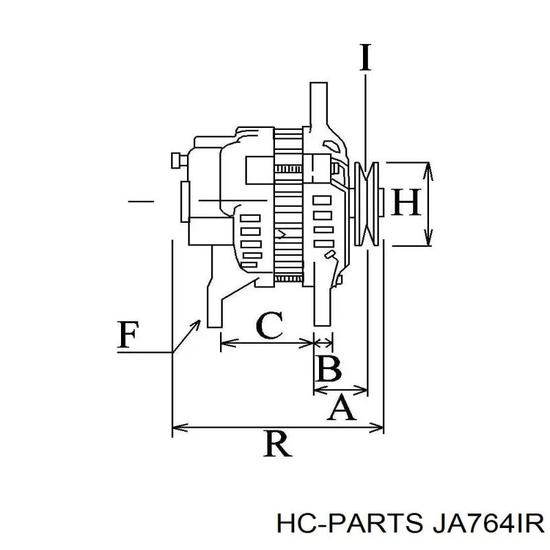 JA764IR HC Parts alternador