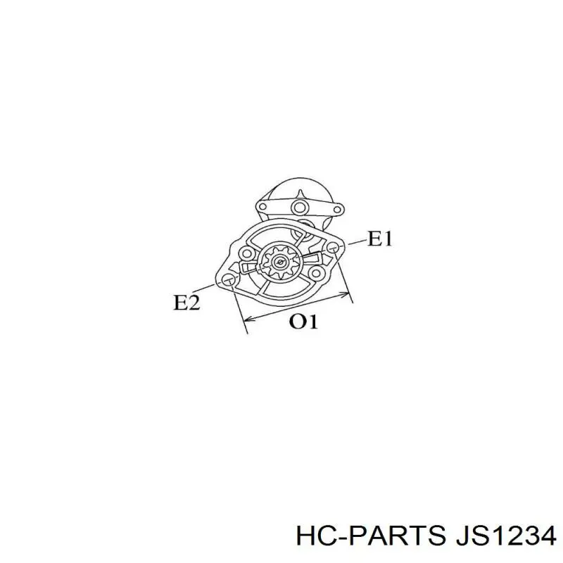 JS1234 HC Parts motor de arranque