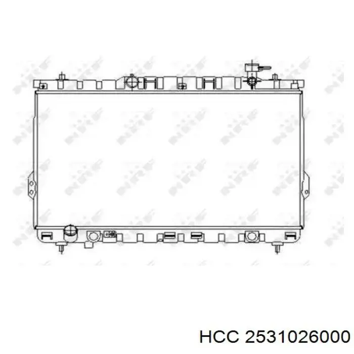 2531026000 HCC radiador refrigeración del motor