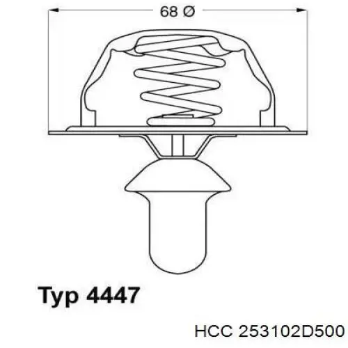 253102C106 Hyundai/Kia Refrigeración del motor