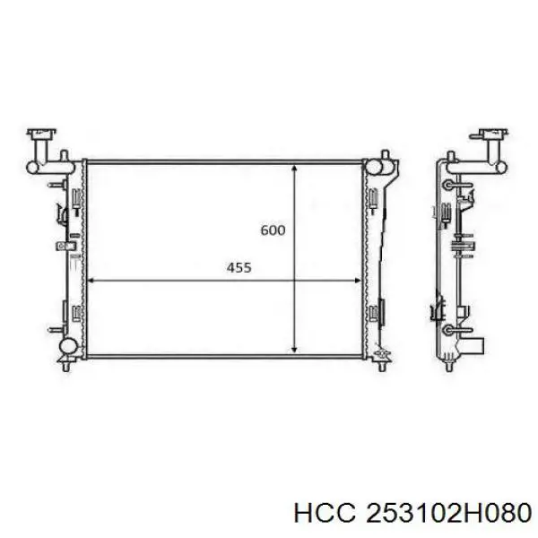Água radiador HCC 253102H080 precio, desde 91,45 EUR