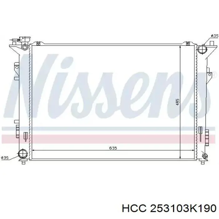 HC253103K190 Mando Refrigeración del motor