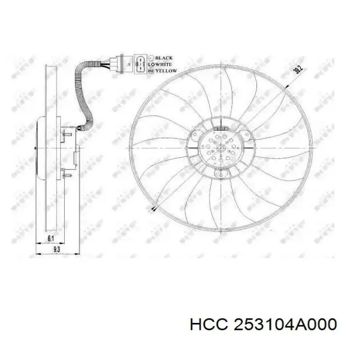 Radiador 253104A000 HCC