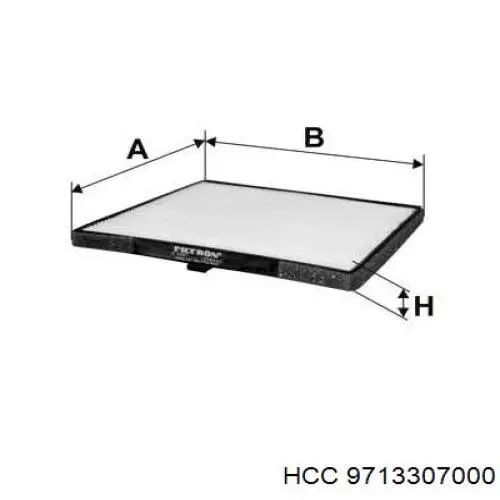 9713307000 HCC filtro habitáculo