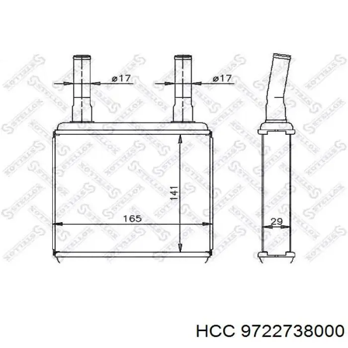 Comprar 8FH351315251 HELLA Radiador calefacción
