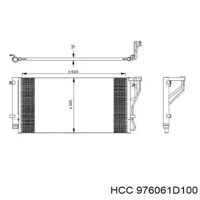Comprar 976061D100 HCC Condensador de aire acondicionado
