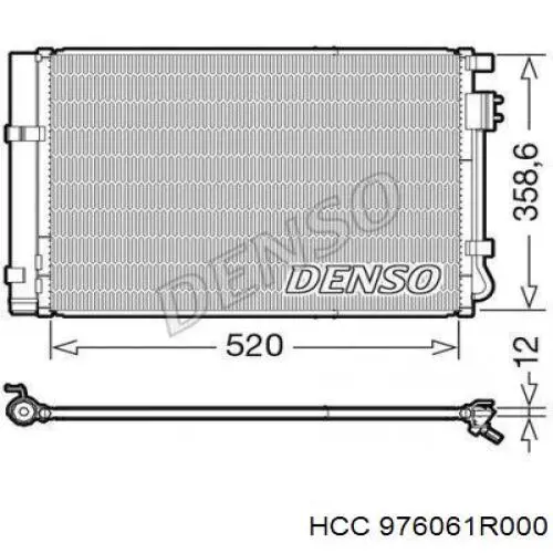 Radiador de aire acondicionado para Hyundai SOLARIS (SBR11)