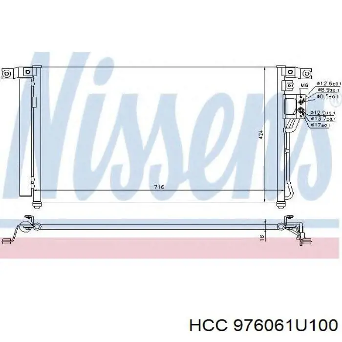Comprar S976061U100 Hyundai/Kia Condensador de aire acondicionado